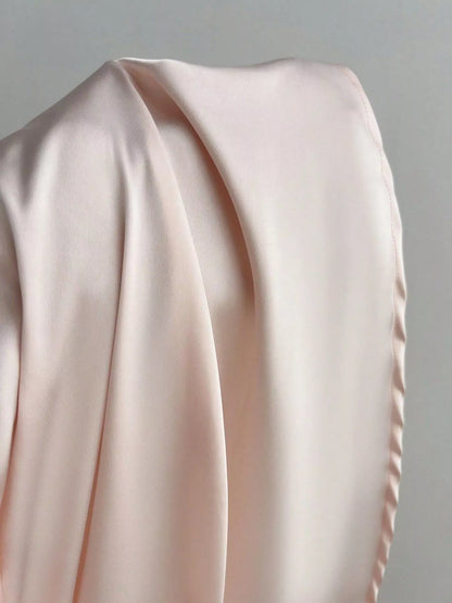 Satin Backless Halter Neck Dress – photo 5