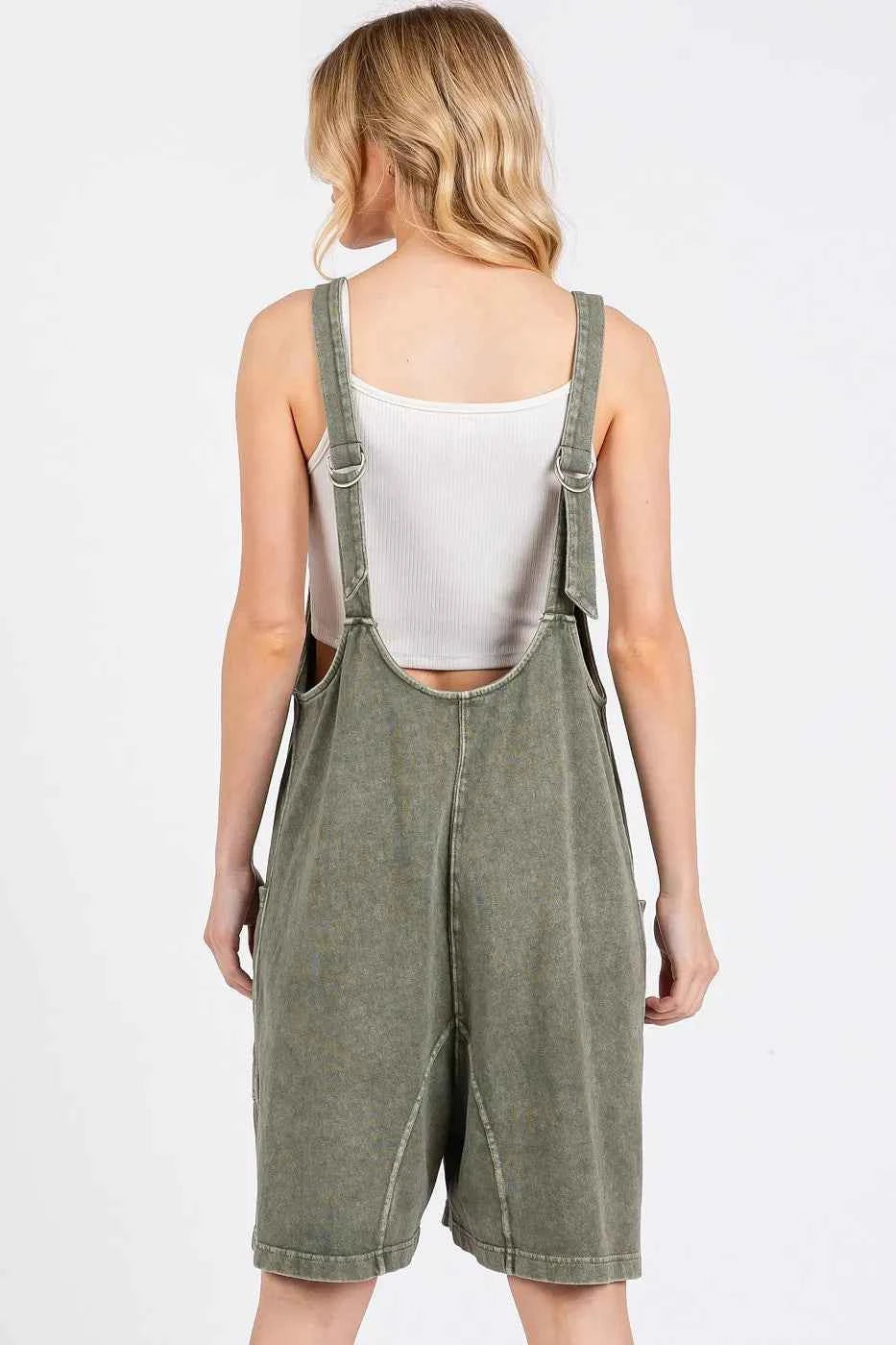 Mittoshop Low Scoop Neck Tank Washed French Terry Romper