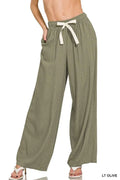 Linen Drawstring Pants — Livostyle