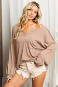 Urban Chic Exposed Seam Long Sleeve Top for Modern Style — Livostyle