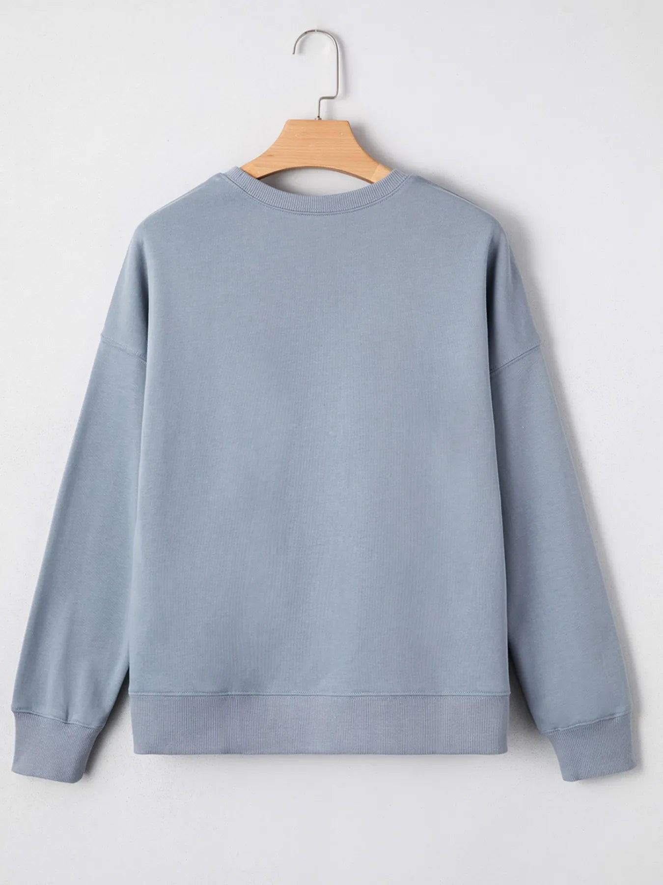 Game Day Checkered Oversized Sweatshirt back view — Livostyle