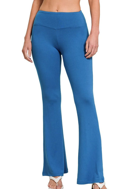 Buttery Soft Flare Leg High Waist Yoga Pants — Livostyle