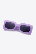Polycarbonate Frame Rectangle Sunglasses in Lilac — Livostyle