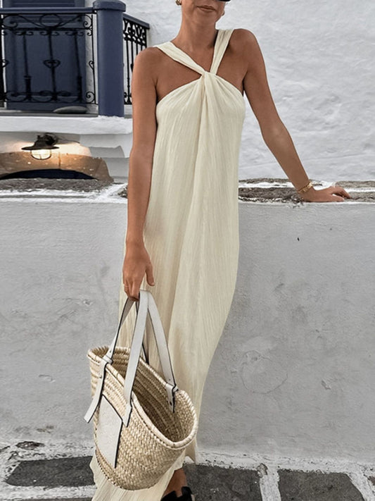 Halter Neck Flowy Maxi Dress – photo 2