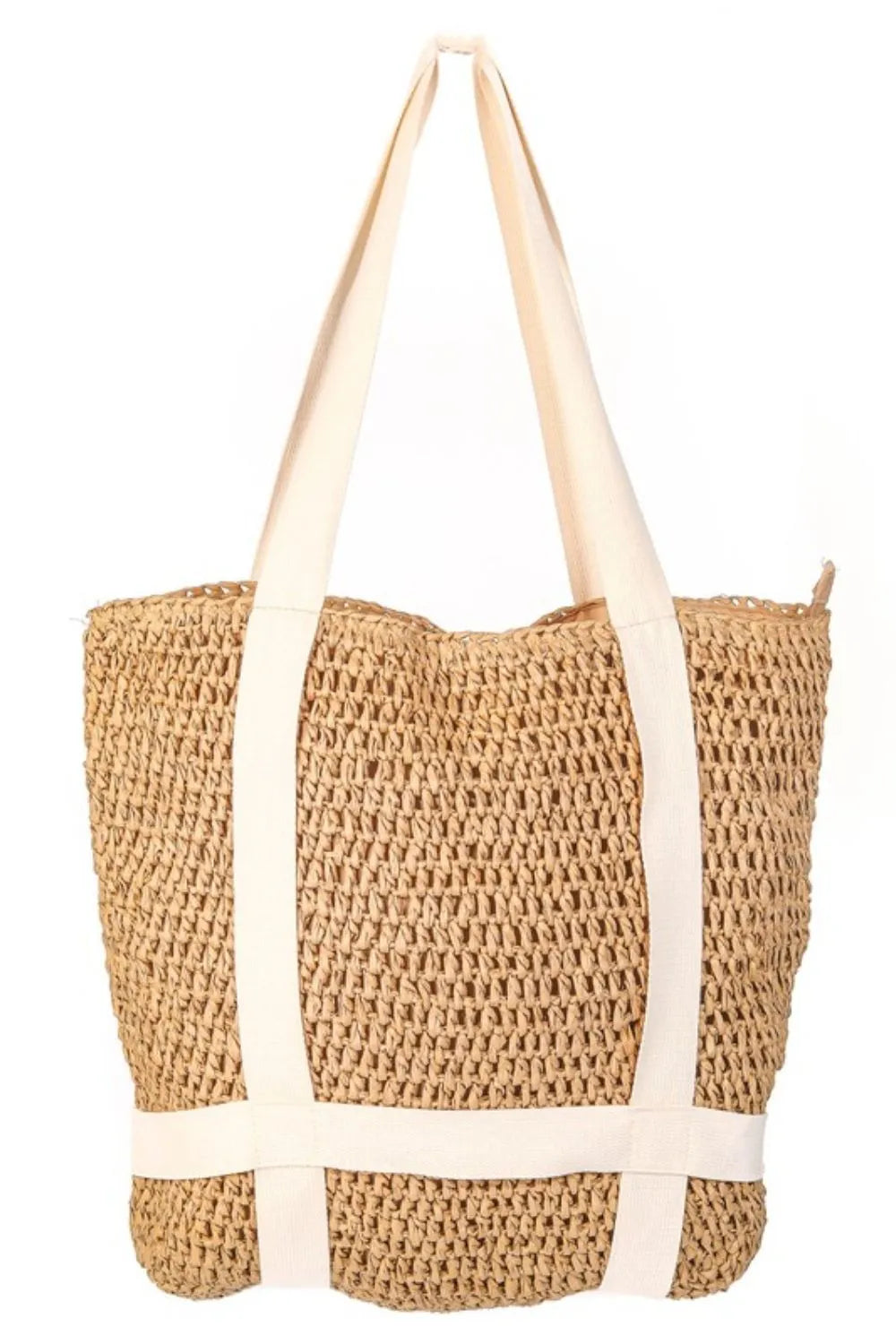 Straw Braided Hat Carrier Tote Bag — Livostyle
