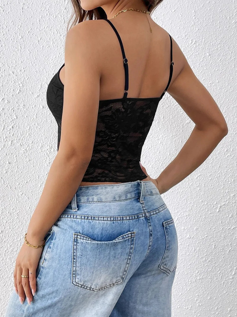 Lace Scoop Neck Cami – photo 4