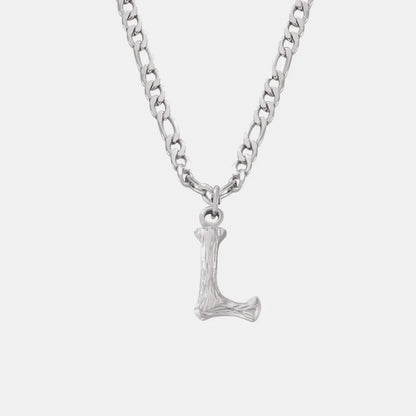 Titanium Steel Letter Pendant Necklace — Livostyle
