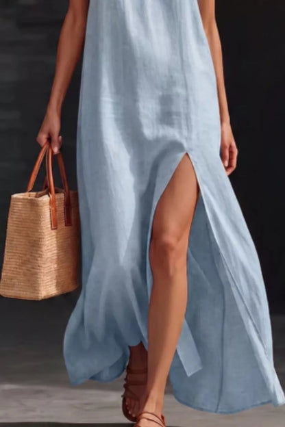 Slit V-Neck Maxi Dress – photo 4