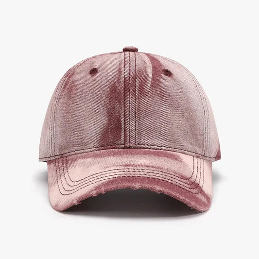 Dusty Pink Dad Hat Cotton Baseball Cap — square view — Livostyle