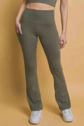 High Waist Flare Active Leggings with Side Pockets — Livostyle