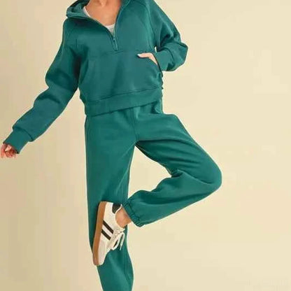 Drawstring Elastic Waist Joggers — square view — Livostyle