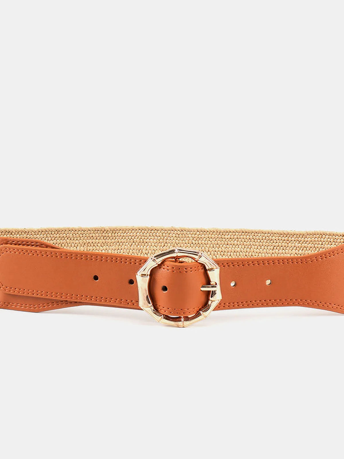 Alloy Buckle Braided Belt — detail view — Livostyle