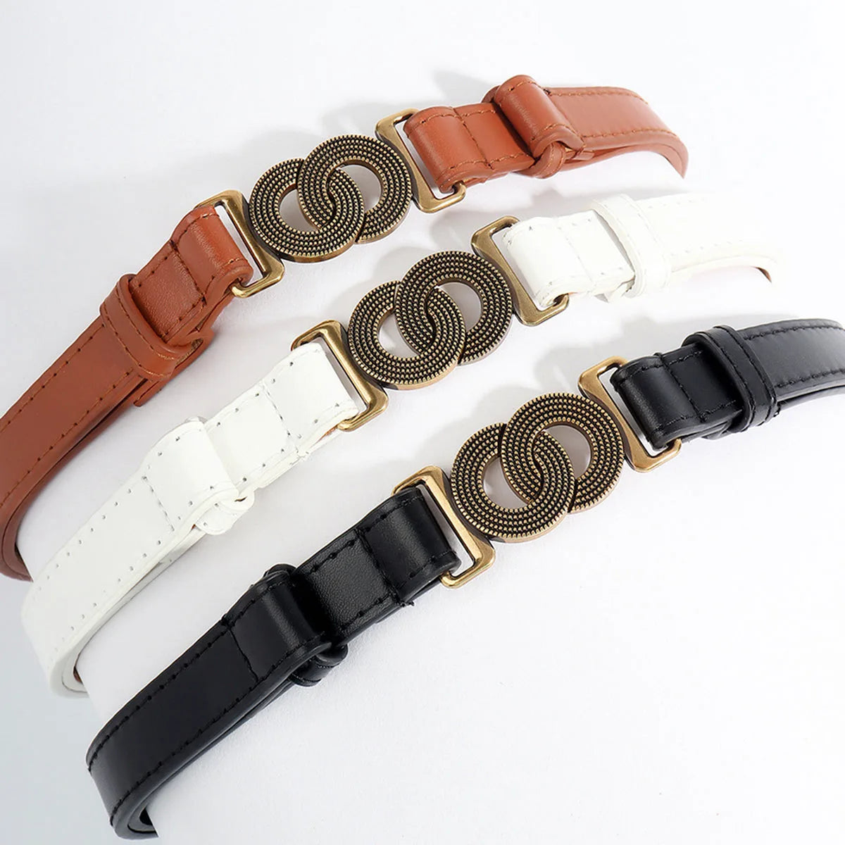 Alloy Buckle PU Belt — square view — Livostyle