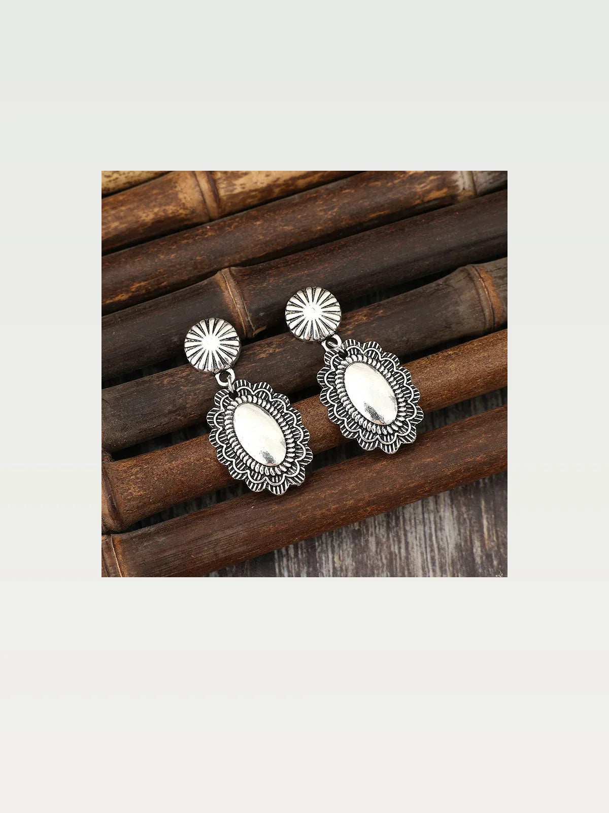 Alloy Flower Dangle Earrings — styled showcase — Livostyle