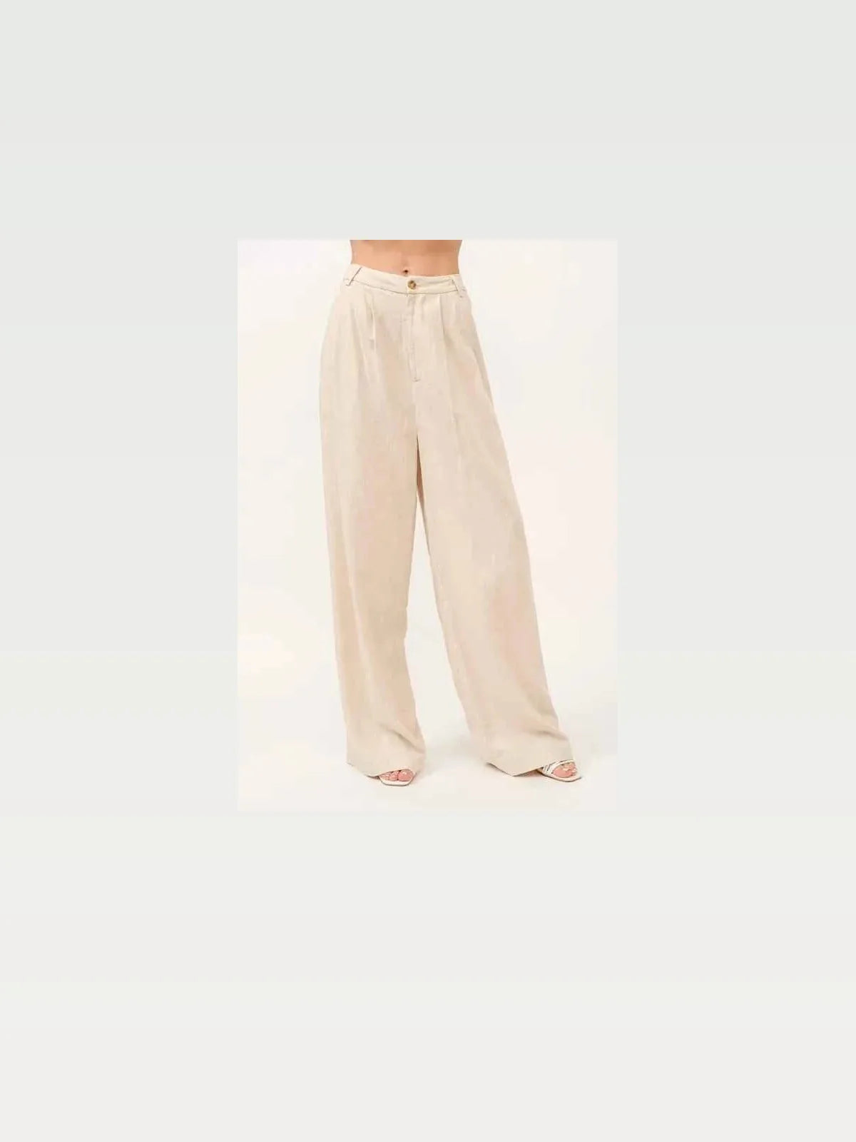 High-Rise Wide Leg Linen Blended Pants — styled showcase — Livostyle
