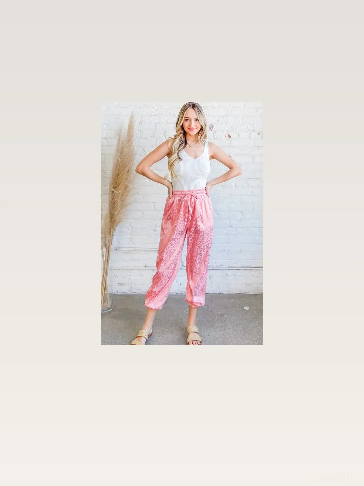 Satin Leopard Print Joggers — styled showcase — Livostyle