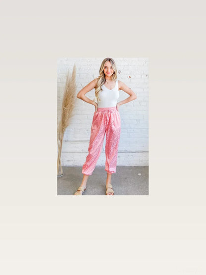 Satin Leopard Print Joggers — styled showcase — Livostyle