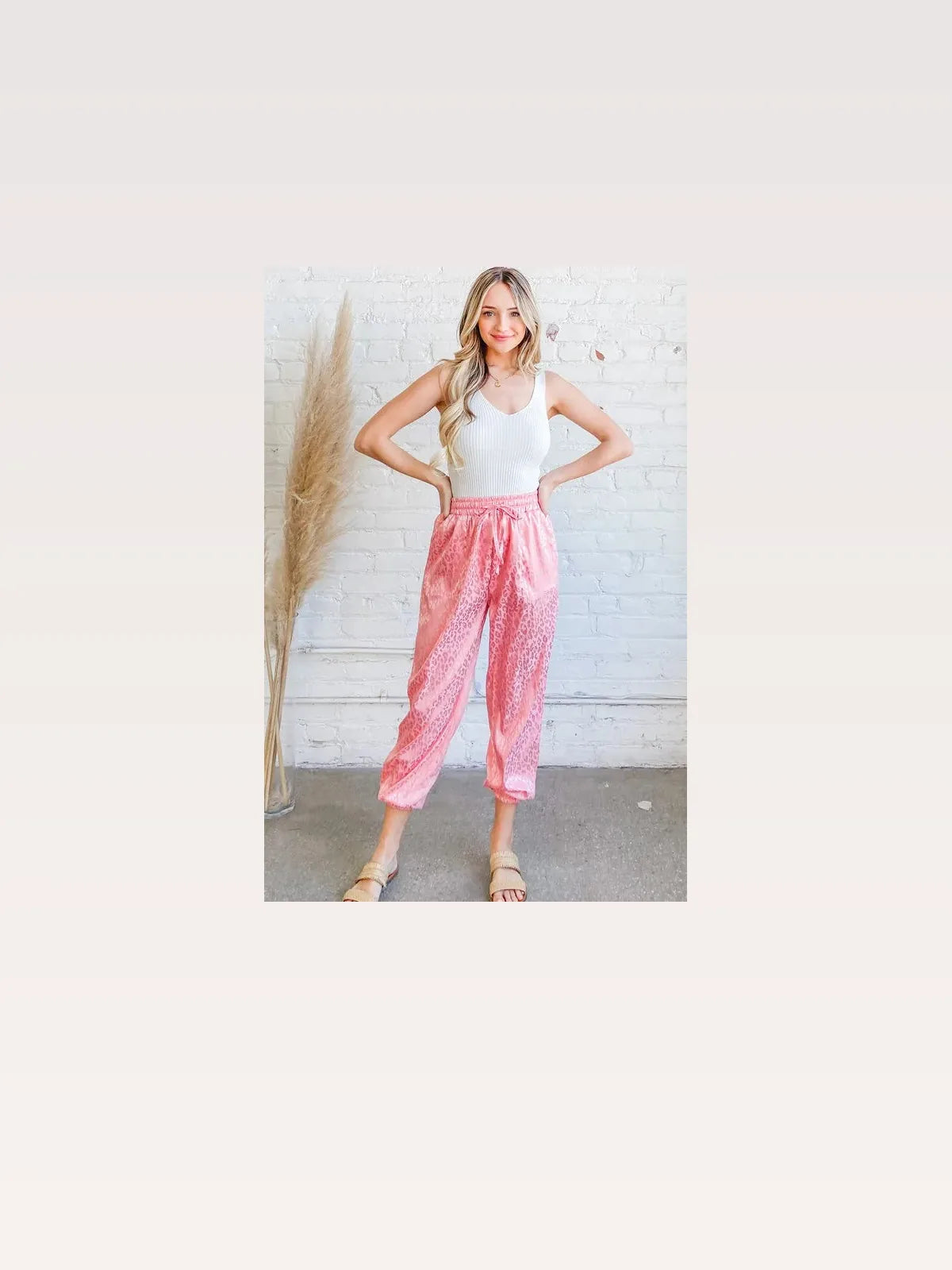 Satin Leopard Print Joggers — styled showcase — Livostyle