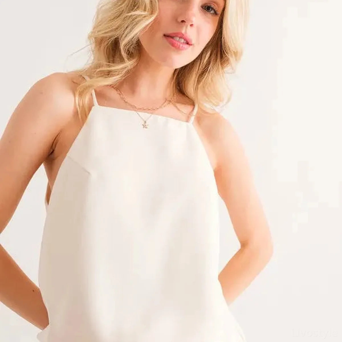 Versatile Sleeveless Basic Cami Top for Casual & Chic Style — square view — Livostyle