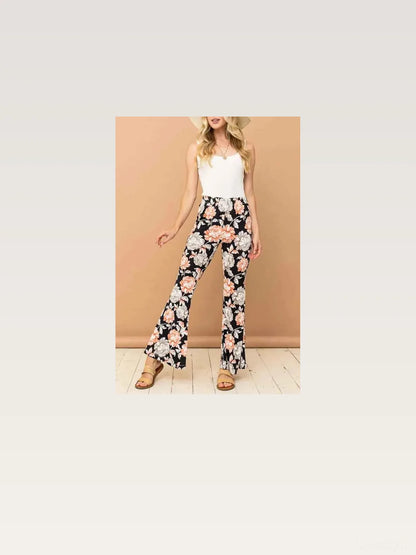 Wrinkle-Free Stretch Bell Bottom Flare Pants — styled showcase — Livostyle