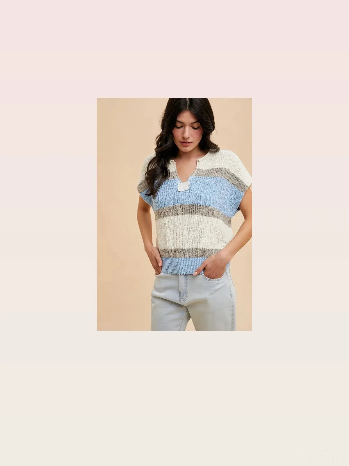 Chic & Cozy Color Block Textured Sweater — styled showcase — Livostyle