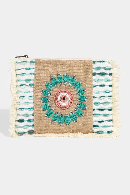 Evil Eye Fringe Cosmetic Bag — Livostyle