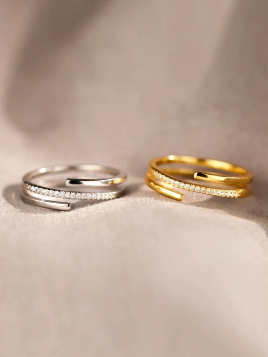 925 Sterling Silver Inlaid Zircon Ring — Livostyle