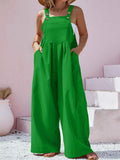 Square Neck Wide Leg Overalls — Livostyle