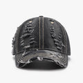 Distressed Adjustable Cotton Baseball Cap — Livostyle