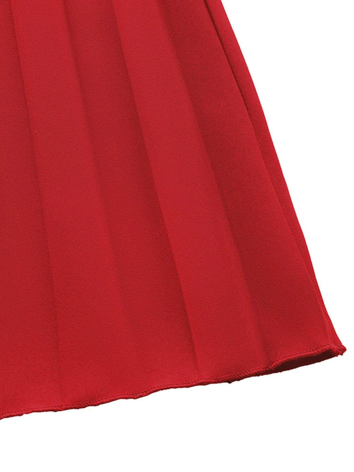 Off-Shoulder Ruffle Pleated Midi Dress – photo 6