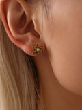 Stainless Steel Snowflake Stud Earrings — Livostyle