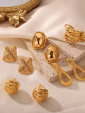 Titanium Steel Geometric Shape Earrings — Livostyle