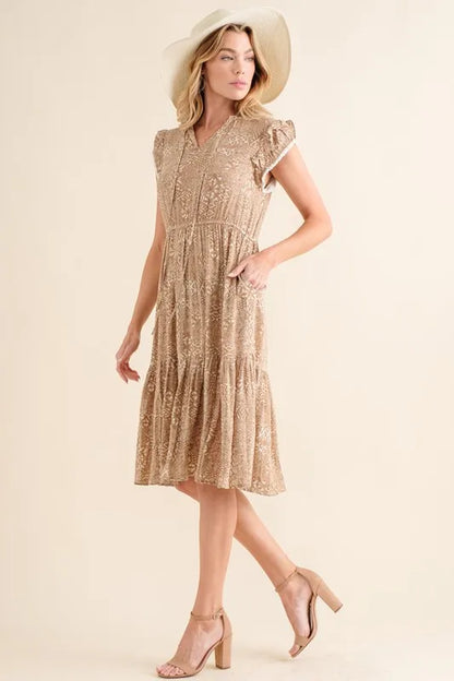 Boho Printed Tiered Maxi Dress – photo 3