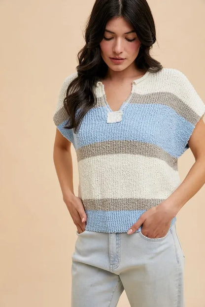 Chic & Cozy Color Block Textured Sweater — Livostyle