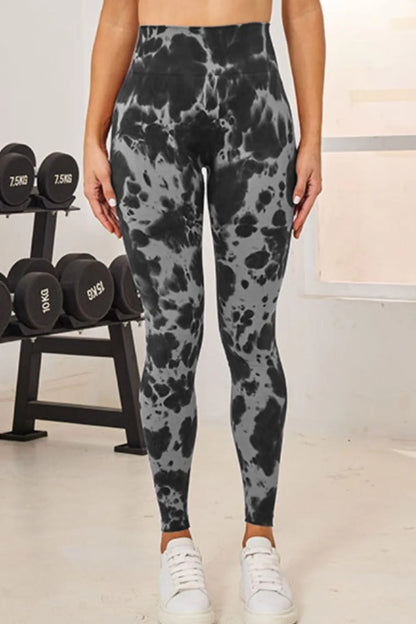 Tie-Dye High Waist Active Leggings — Livostyle