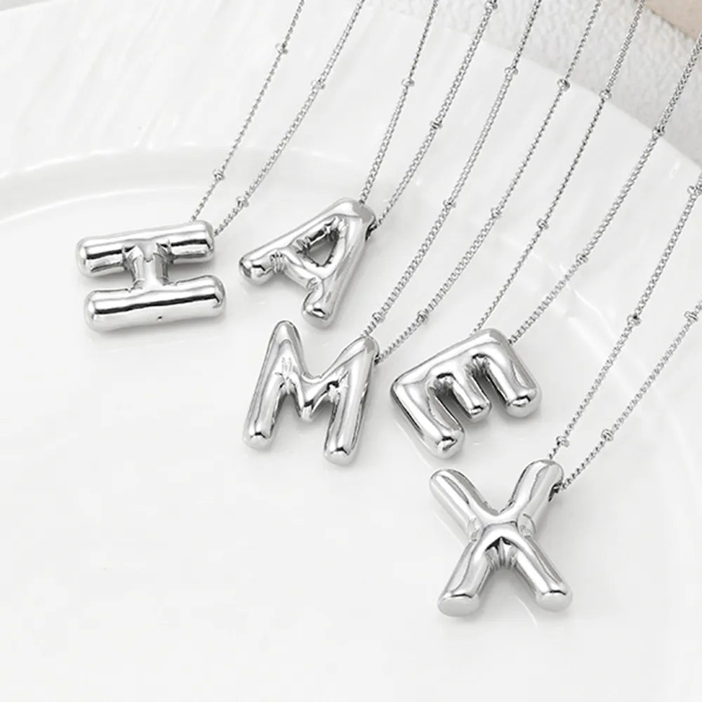 Copper Bubble Letter B Pendant Necklace — Livostyle