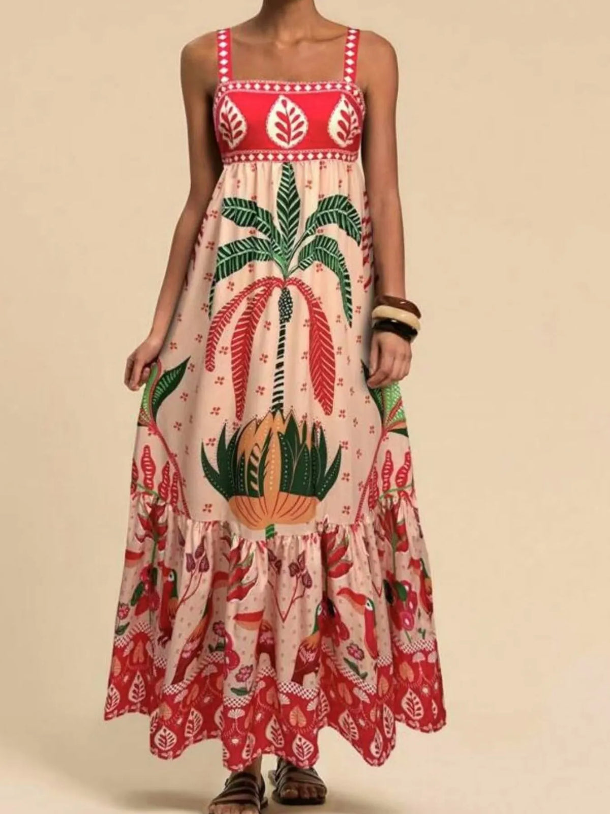 Tropical Print Maxi Cami Dress – photo 4