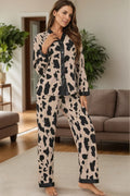 Button Up Long Sleeve Top and Pants Lounge Set — Livostyle