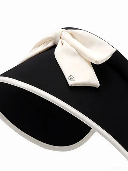 Bow Ice Silk Sun Hat — detail view — Livostyle