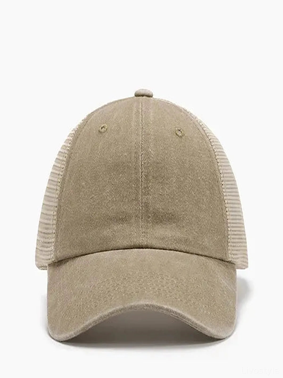 Breathable Mesh Adjustable Baseball Cap — detail view — Livostyle