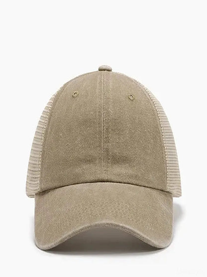 Breathable Mesh Adjustable Baseball Cap — detail view — Livostyle