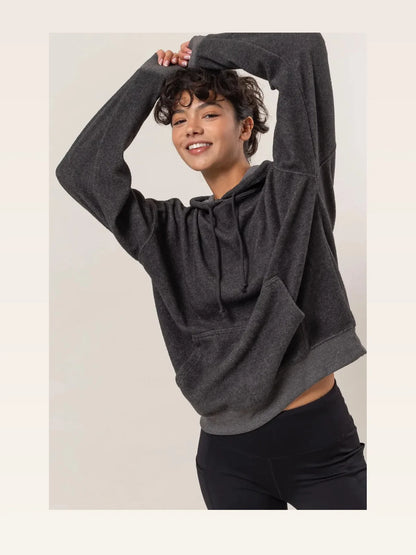 Cozy Long-Sleeve Hoodie with Practical Kangaroo Pocket — styled showcase — Livostyle