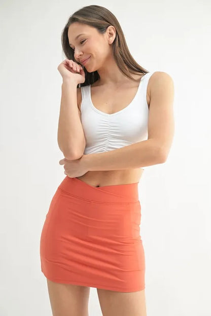 Ruched Front Active Tank — Livostyle