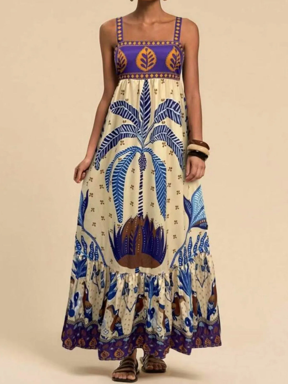 Tropical Print Maxi Cami Dress – photo 7