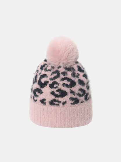 Leopard Hat with Pompom — Livostyle