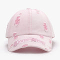 Distressed Letter Embroidered Baseball Cap — Livostyle
