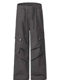 Men's Wide Leg Cargo Pants with Drawstring Waist — Livostyle