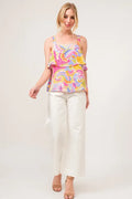 And The Why Square Neck Tiered Paisley Printed Top — Livostyle