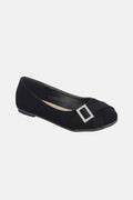 Glamorous Rhinestone Buckle Ballet Flats for All Occasions — Livostyle