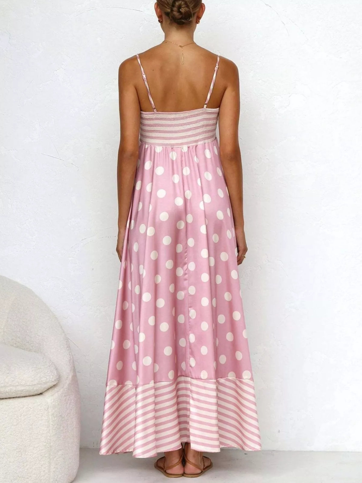 Printed Spaghetti Strap Maxi Dress – photo 14